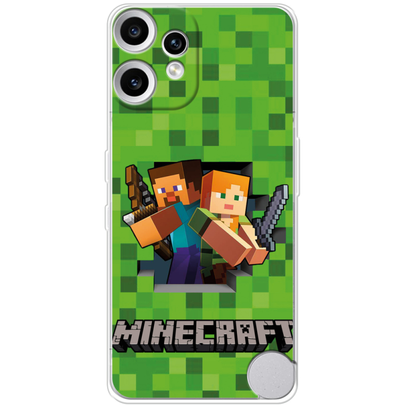 Чохол BoxFace Nothing CMF Phone 2 Pro Майнкрафт Стів і Алекс