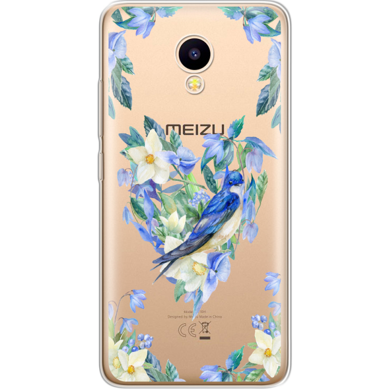 Прозрачный чехол Uprint Meizu M5C Spring Bird