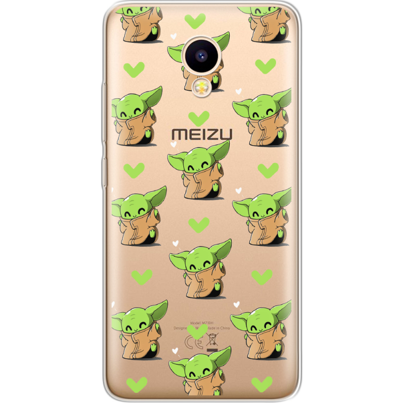 Прозрачный чехол Uprint Meizu M5C Pattern Baby Yoda