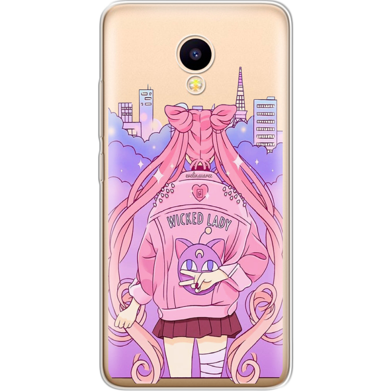 Прозрачный чехол Uprint Meizu M5C Wiked Lady