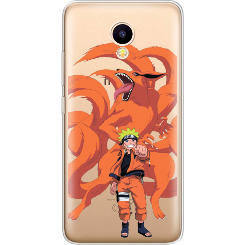 Прозрачный чехол Uprint Meizu M5C Naruto and Kurama