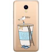 Прозрачный чехол Uprint Meizu M5C Segull in Cofee Pool