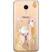 Прозрачный чехол Uprint Meizu M5C Uni Blonde