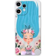 Прозорий чохол BoxFace Nothing CMF Phone 2 Pro Blue Hair
