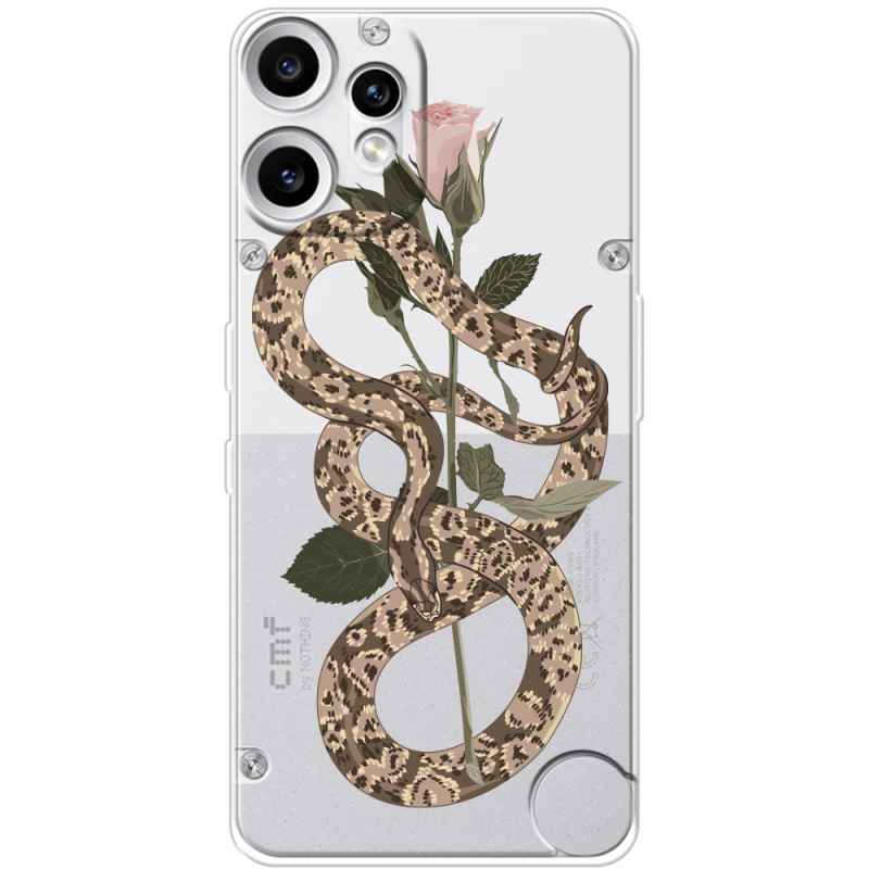 Прозорий чохол BoxFace Nothing CMF Phone 2 Pro Glamor Snake