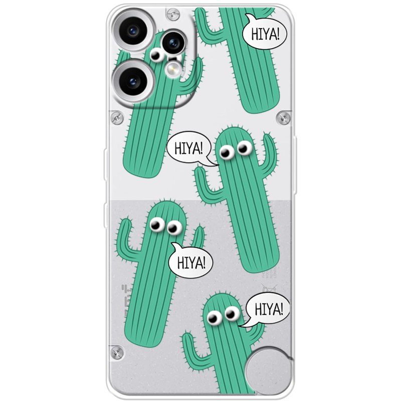 Прозорий чохол BoxFace Nothing CMF Phone 2 Pro с 3D-глазками HIYA