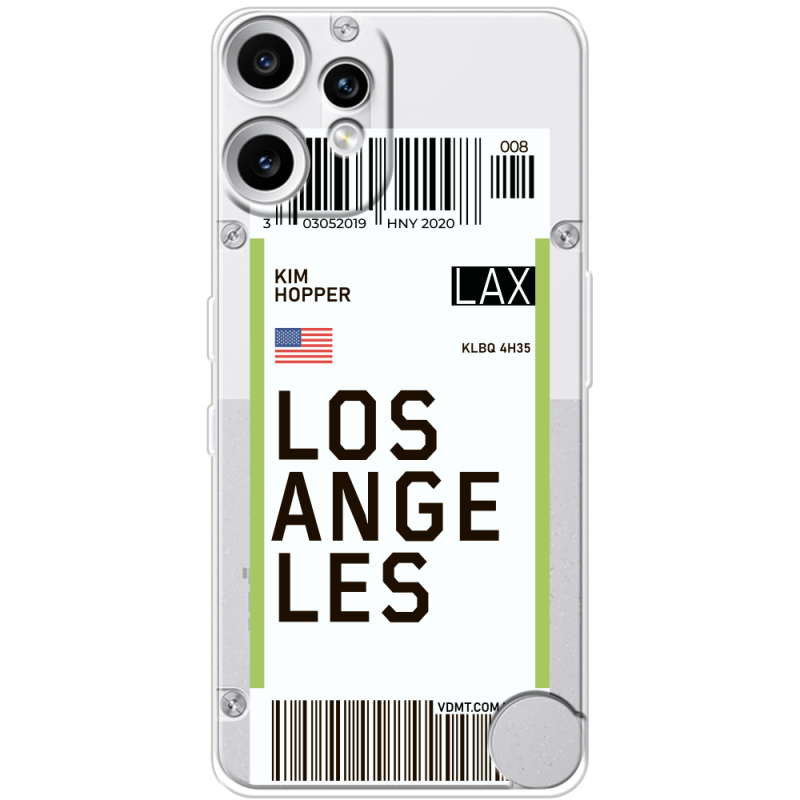 Прозорий чохол BoxFace Nothing CMF Phone 2 Pro Ticket Los Angeles