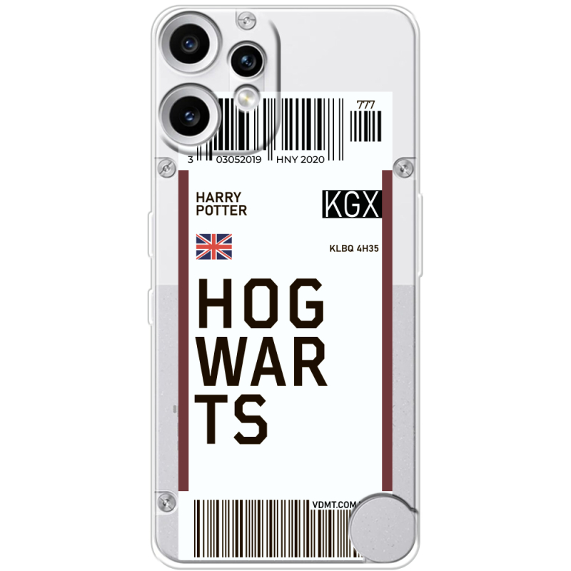 Прозорий чохол BoxFace Nothing CMF Phone 2 Pro Ticket Hogwarts