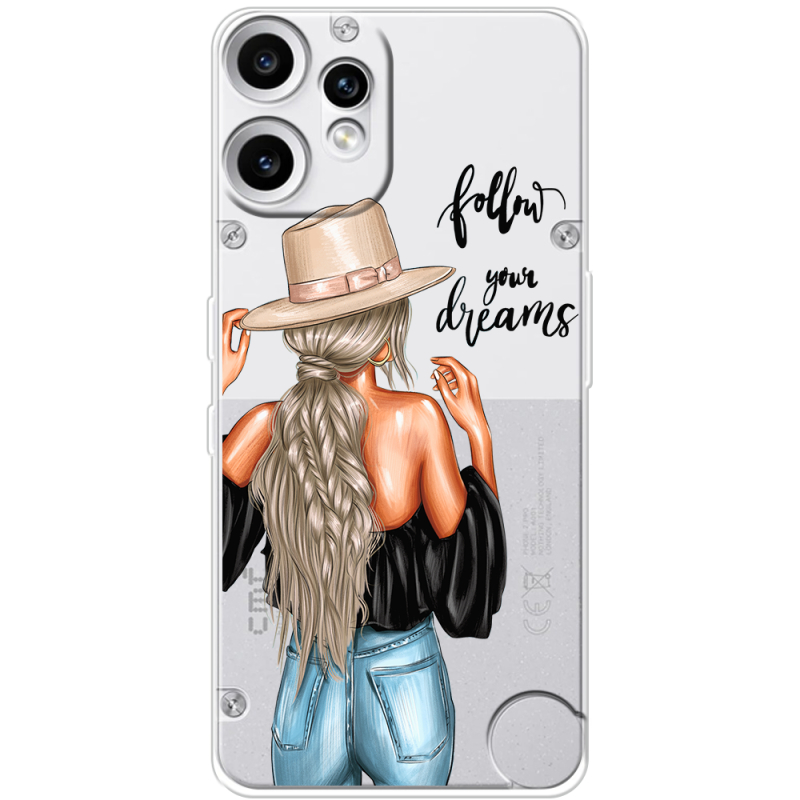 Прозорий чохол BoxFace Nothing CMF Phone 2 Pro Follow Your Dreams