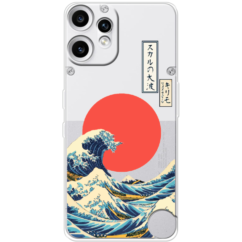 Прозорий чохол BoxFace Nothing CMF Phone 2 Pro Большая волна в Канагаве