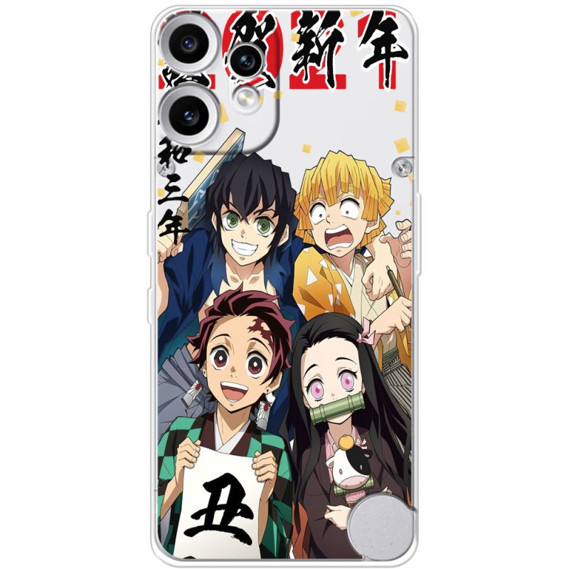 Прозорий чохол BoxFace Nothing CMF Phone 2 Pro Незуко та друзі