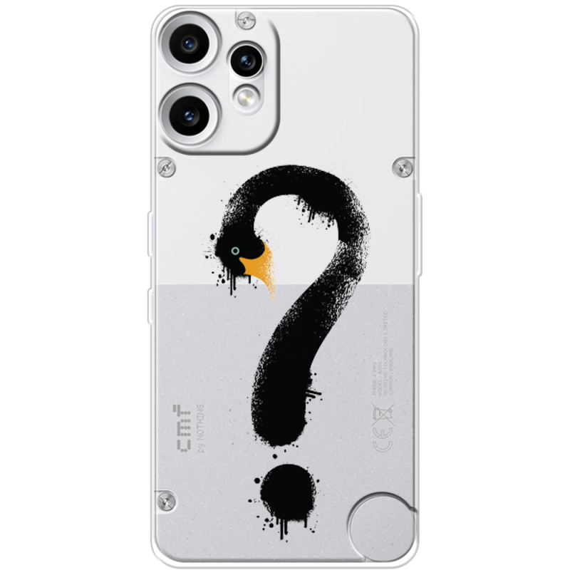 Прозорий чохол BoxFace Nothing CMF Phone 2 Pro Swan question
