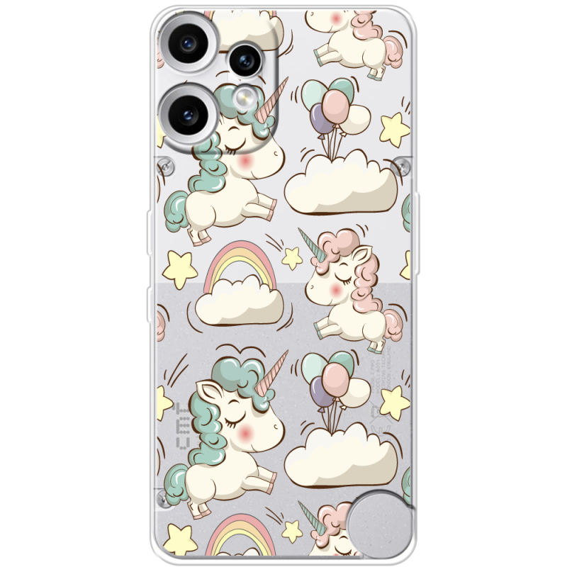 Прозорий чохол BoxFace Nothing CMF Phone 2 Pro Unicorns