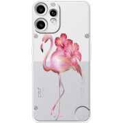 Прозорий чохол BoxFace Nothing CMF Phone 2 Pro Floral Flamingo