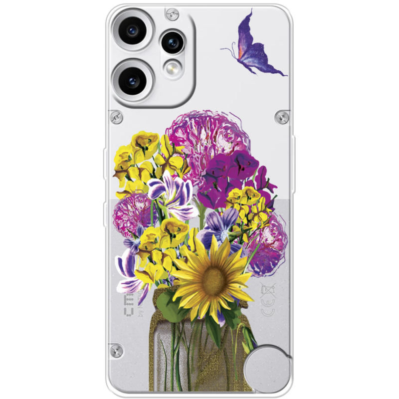 Прозорий чохол BoxFace Nothing CMF Phone 2 Pro My Bouquet