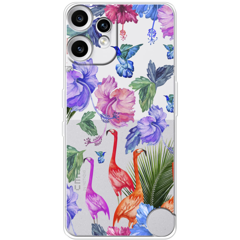 Прозорий чохол BoxFace Nothing CMF Phone 2 Pro Flamingo