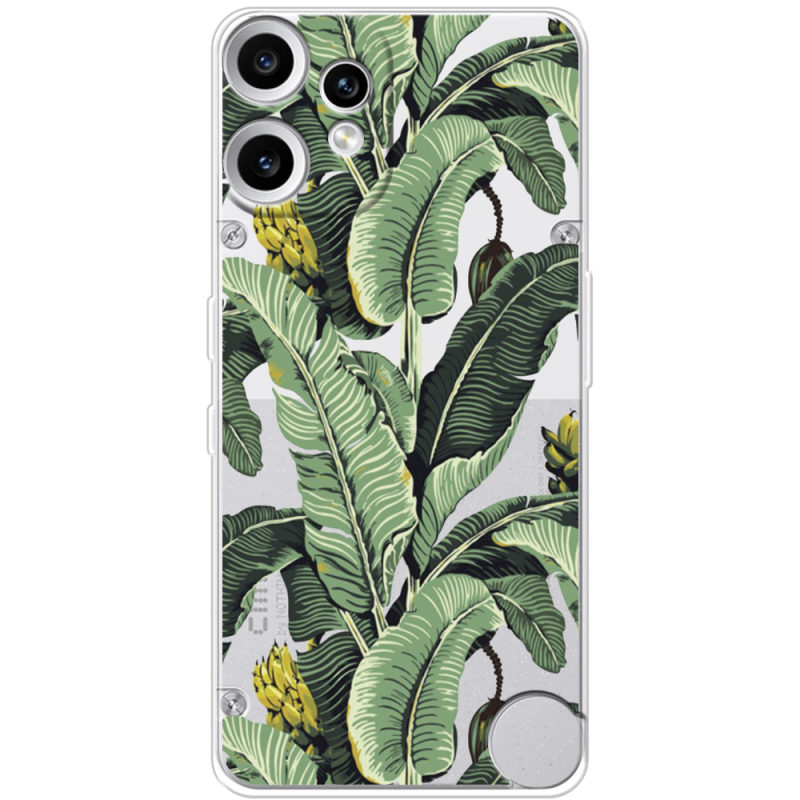 Прозорий чохол BoxFace Nothing CMF Phone 2 Pro Banana Leaves