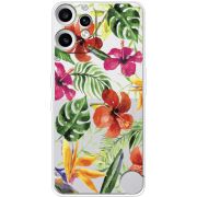 Прозорий чохол BoxFace Nothing CMF Phone 2 Pro Tropical Flowers