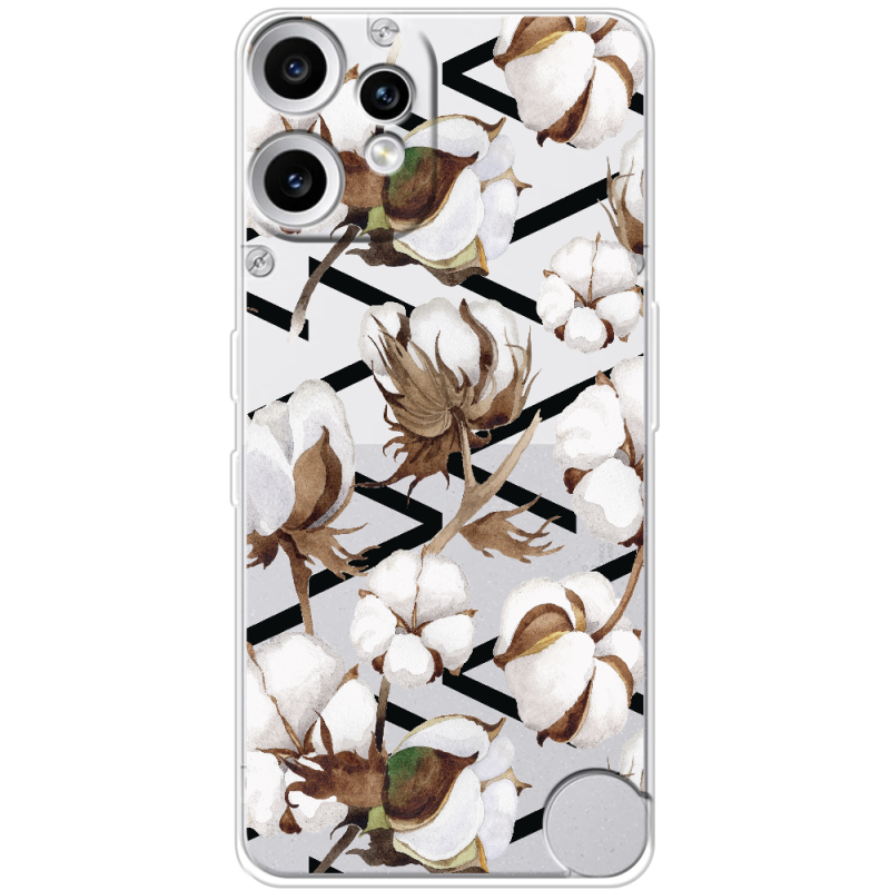 Прозорий чохол BoxFace Nothing CMF Phone 2 Pro Cotton flowers