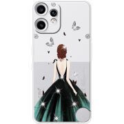 Чохол зі стразами Nothing CMF Phone 2 Pro Girl in the green dress