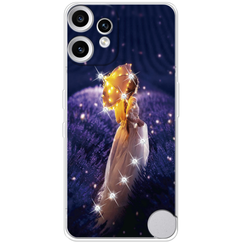 Чохол зі стразами Nothing CMF Phone 2 Pro Girl with Umbrella