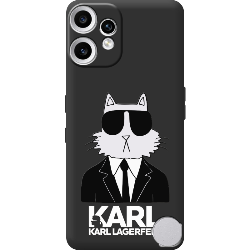 Чорний чохол BoxFace Nothing CMF Phone 2 Pro Cat in Black