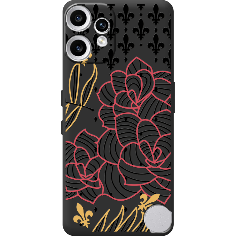 Чорний чохол BoxFace Nothing CMF Phone 2 Pro FranceFlowers