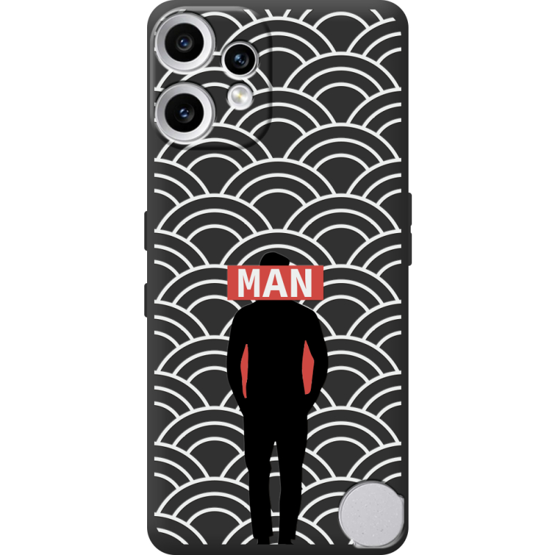 Чорний чохол BoxFace Nothing CMF Phone 2 Pro Man Pattern