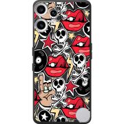 Чорний чохол BoxFace Nothing CMF Phone 2 Pro Rock Graffiti