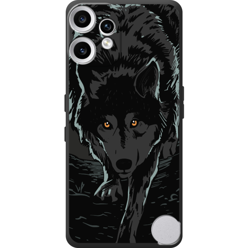 Чорний чохол BoxFace Nothing CMF Phone 2 Pro Wolf