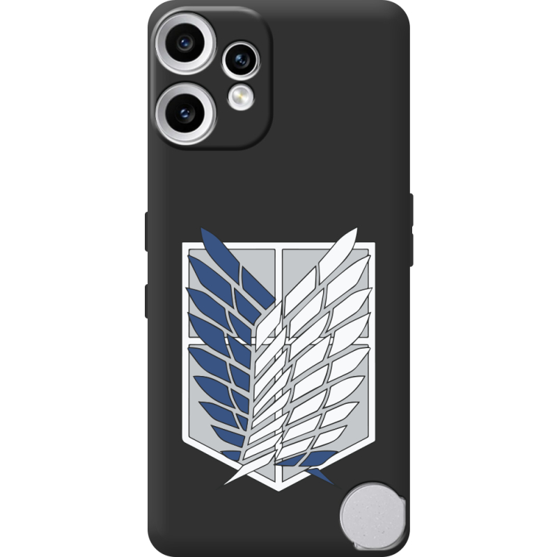 Чорний чохол BoxFace Nothing CMF Phone 2 Pro Атака Титанов Крылья Свободы