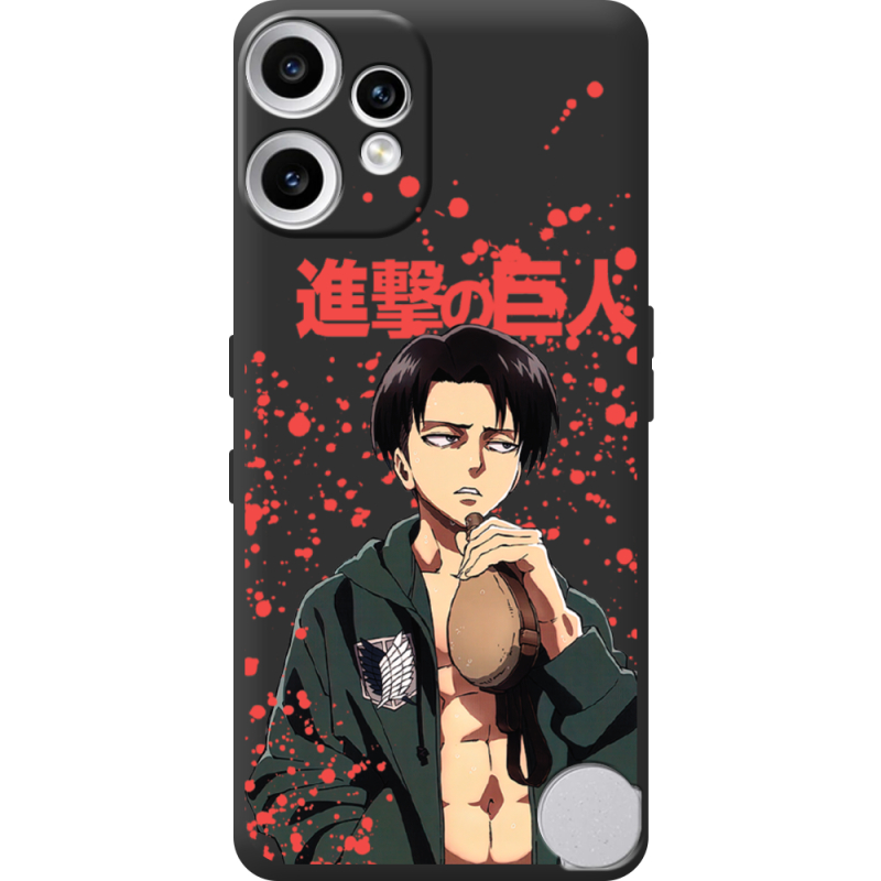 Чорний чохол BoxFace Nothing CMF Phone 2 Pro Атака Титанов Леви