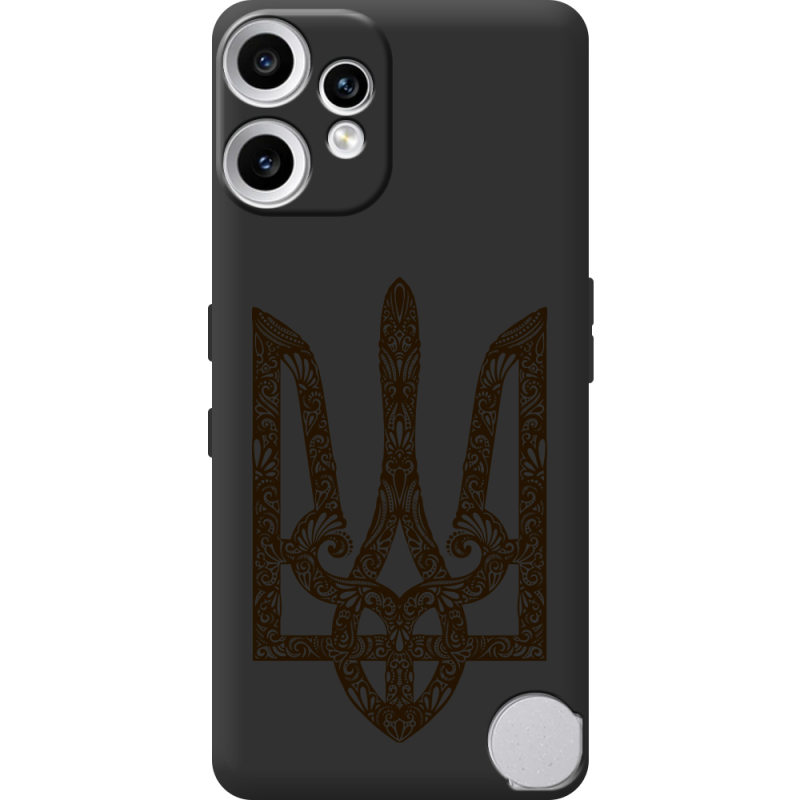 Чорний чохол BoxFace Nothing CMF Phone 2 Pro Ukrainian Trident