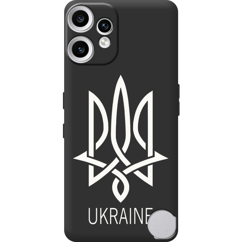 Чорний чохол BoxFace Nothing CMF Phone 2 Pro Тризуб монограмма ukraine