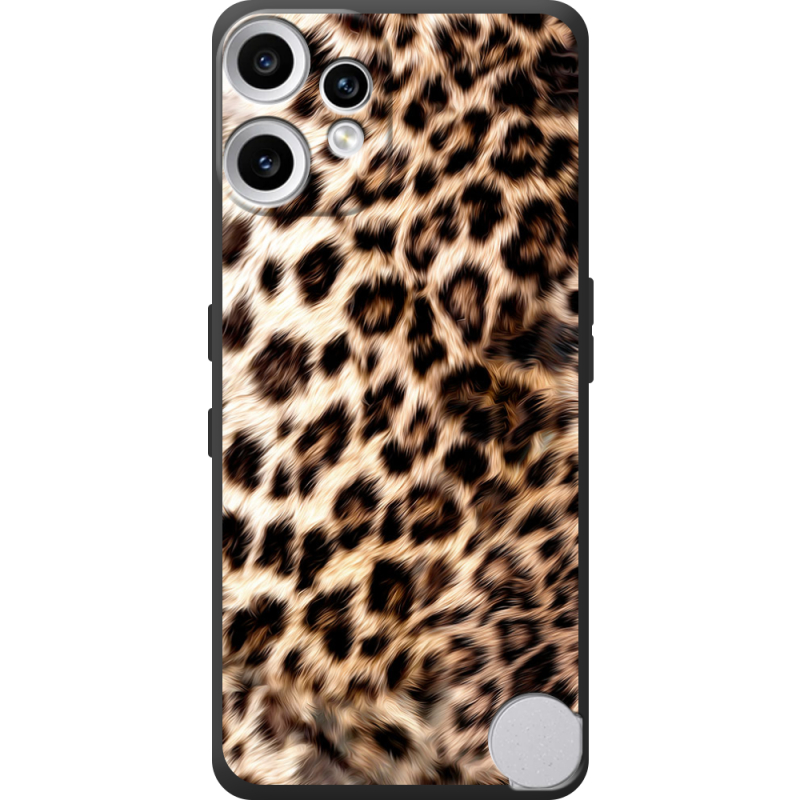 Чорний чохол BoxFace Nothing CMF Phone 2 Pro Леопардовий