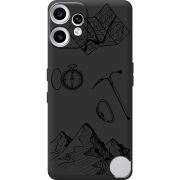 Чорний чохол BoxFace Nothing CMF Phone 2 Pro Mountains