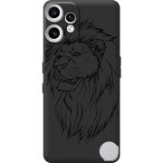 Чорний чохол BoxFace Nothing CMF Phone 2 Pro Lion