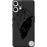 Чорний чохол BoxFace Nothing CMF Phone 2 Pro Wolf and Raven