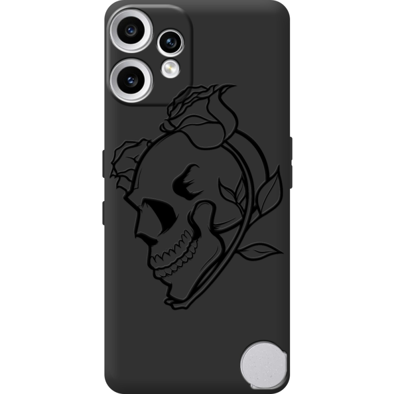 Чорний чохол BoxFace Nothing CMF Phone 2 Pro Skull and Roses