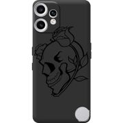 Чорний чохол BoxFace Nothing CMF Phone 2 Pro Skull and Roses