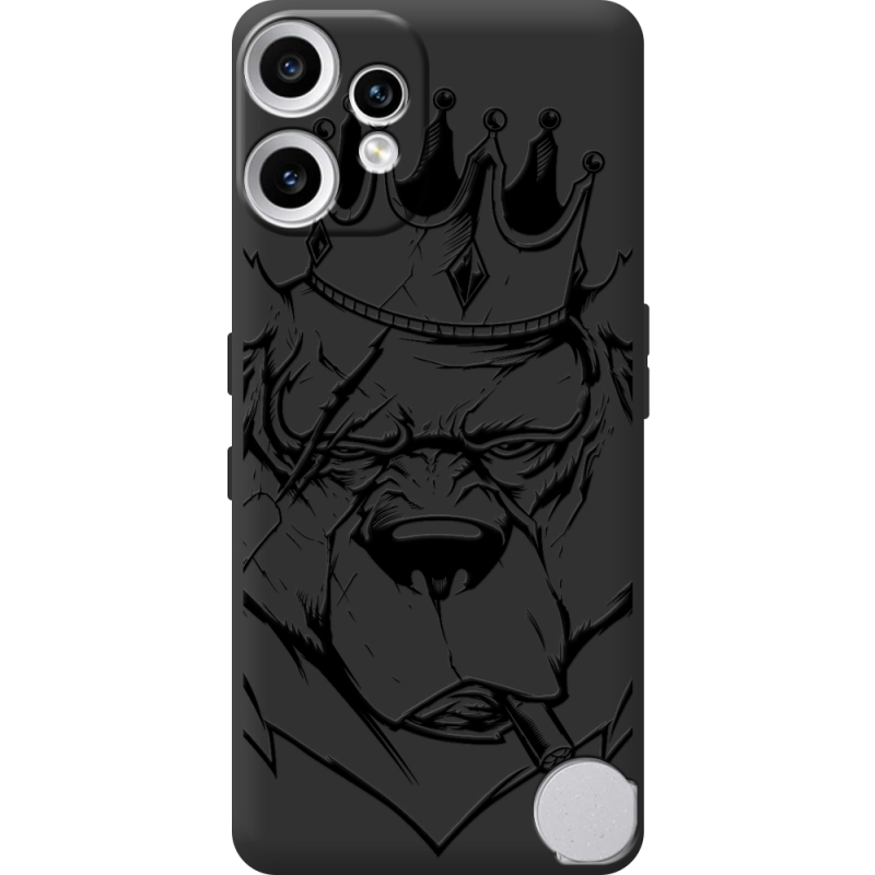 Чорний чохол BoxFace Nothing CMF Phone 2 Pro Bear King
