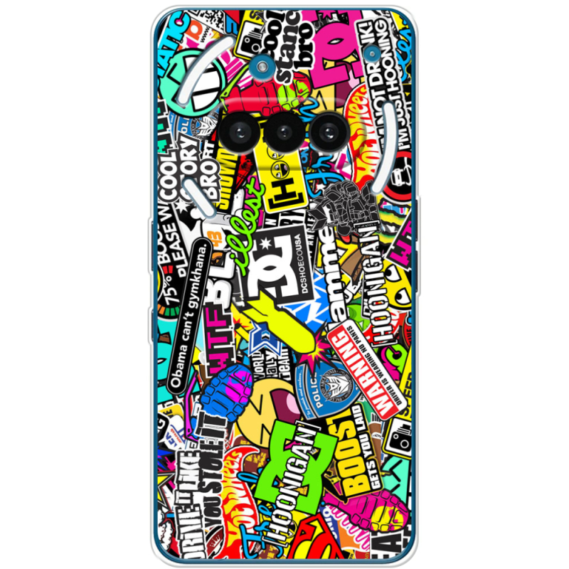 Чохол BoxFace Nothing Phone (3a) Multicolored Inscriptions