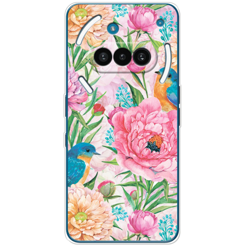 Чохол BoxFace Nothing Phone (3a) Birds in Flowers
