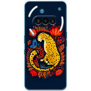 Чохол BoxFace Nothing Phone (3a) Petrykivka Leopard