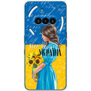 Чохол BoxFace Nothing Phone (3a) Україна дівчина з букетом