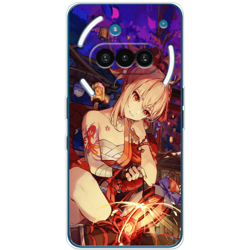 Чохол BoxFace Nothing Phone (3a) Genshin Ёимия с огоньком