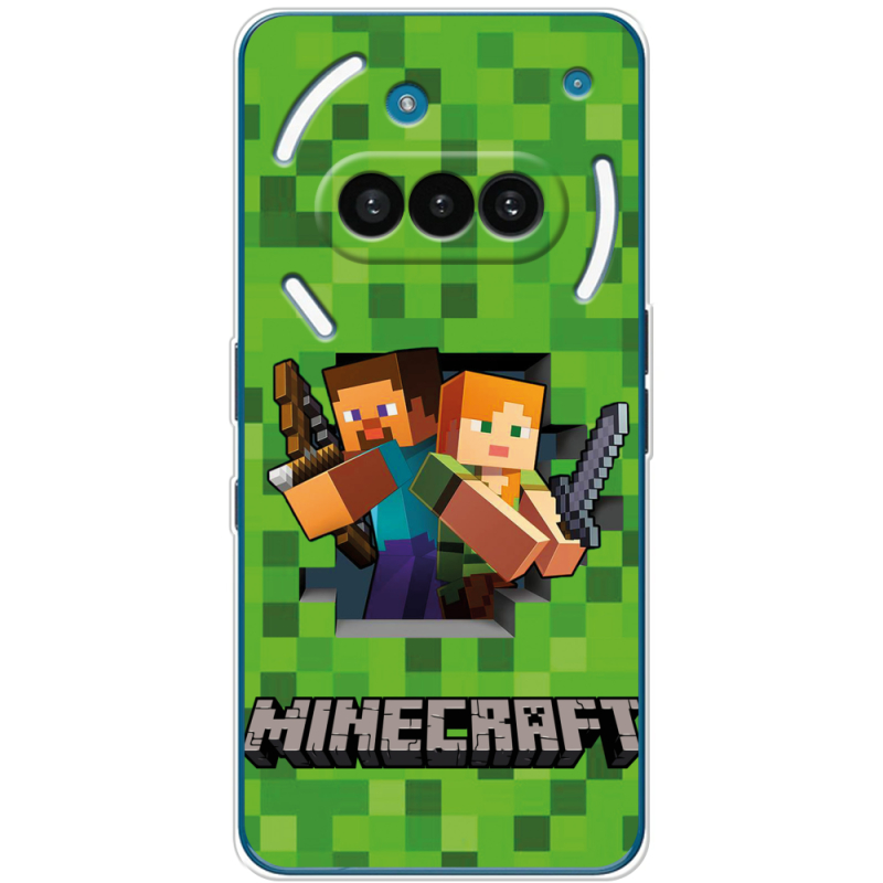 Чохол BoxFace Nothing Phone (3a) Майнкрафт Стів і Алекс