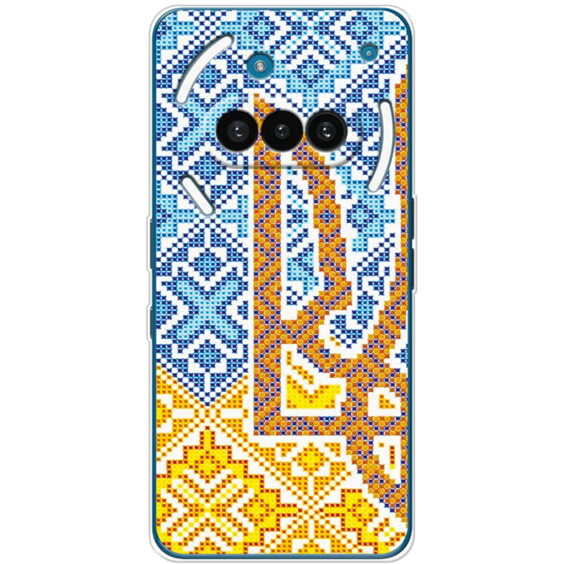 Чохол BoxFace Nothing Phone (3a) Тризуб Вишивка