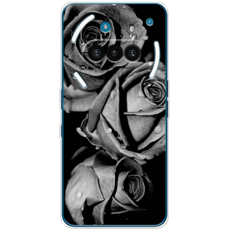 Чохол BoxFace Nothing Phone (3a) Black and White Roses