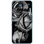 Чохол BoxFace Nothing Phone (3a) Black and White Roses